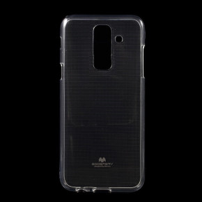 Силиконов гръб ТПУ MERCURY iJelly Metal Case за Samsung Galaxy A6 Plus 2018 A605F кристално прозрачен